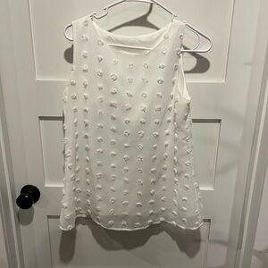 Elegant White Sleeveless Top